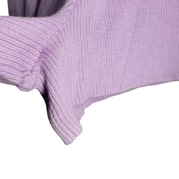 The Lullaby Club Light Lilac Purple Rib Knit Alex Shorts S/M - Picture 8 of 9